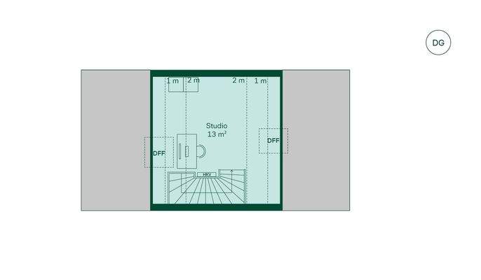 Reihenhaus Grundriss DG