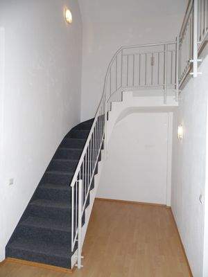 Treppe zur Galerie...
