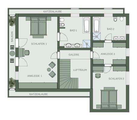 Grundriss Obergeschoss