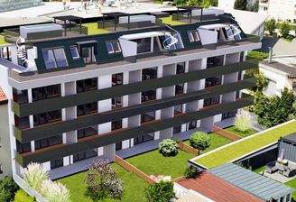 Visualisierte Ansicht von Süden, Wohnbauprojekt Pro20+ Kufstein