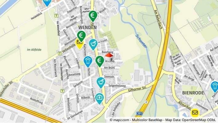 Geolyzer Kartenausschnitt