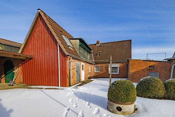 Rückansicht mit Garten