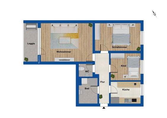 Grundriss 4. Obergeschoss