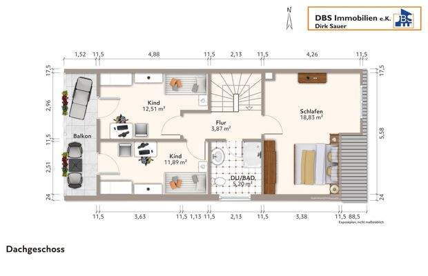 Grundriss Dachgeschoss