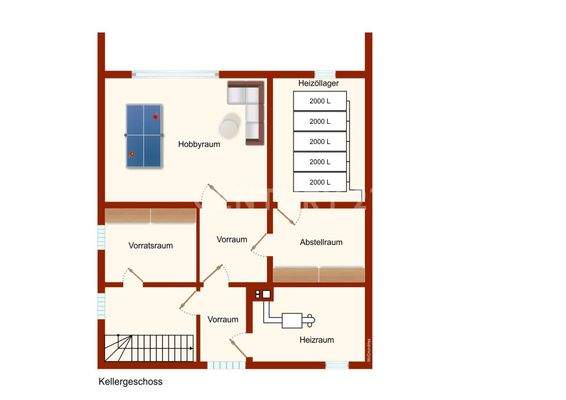 Grundriss Untergeschoss