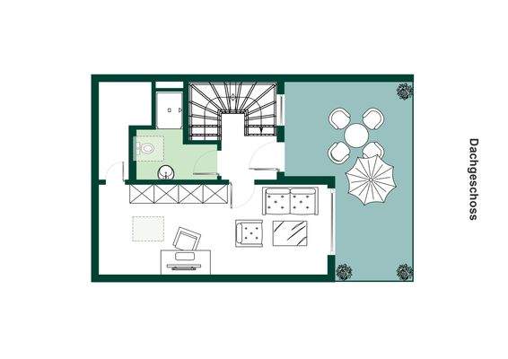 Grundriss Daschgeschoss.