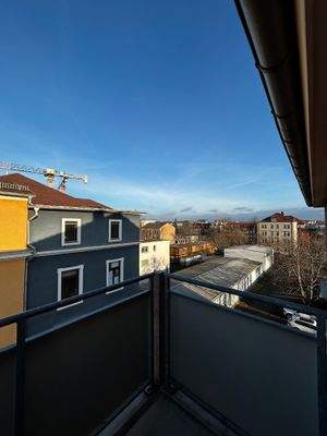 Blick vom Balkon