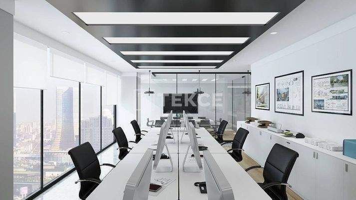 Offices on the Main Road Near the Metro in İstanbul