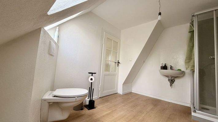 Tageslichtbad mit Waschmaschinenanschluss