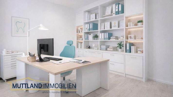 KI-generierte Praxiseinrichtung aus Diskretion