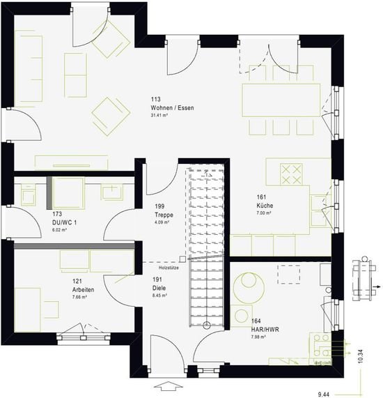 Grundriss Erdgeschoss