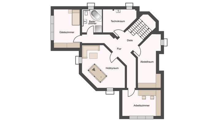 Grundriss Untergeschoss