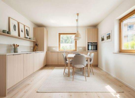 Einbauküche mit Essplatz im EG - (KI generiert)