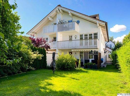 Ansicht des Hauses vom Garten aus - Südausrichtung