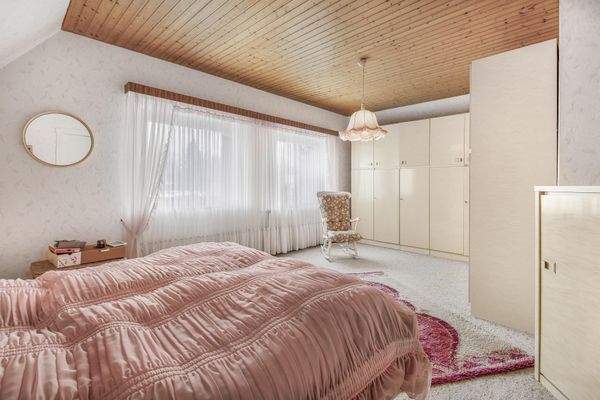 Schlafbereich im Dachgeschoss