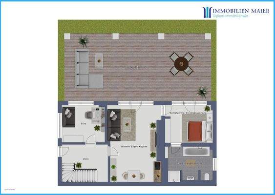 Untergeschoss (nicht Maßstabsgetreu)