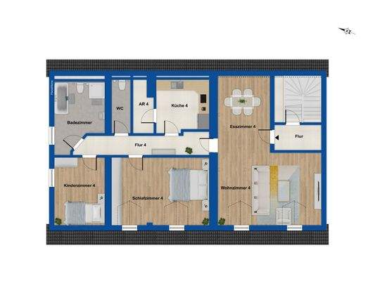 Grundriss DG Haus 23