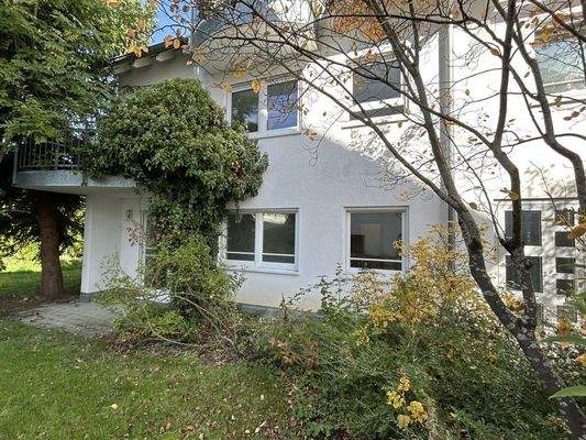 Süd-West-Ansicht der Erdgeschosswohnung