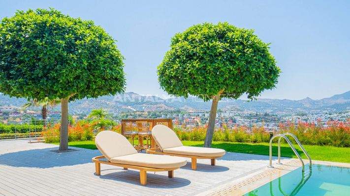 Modern House with Wide Sea Views in a Beach Complex in Yalıkavak