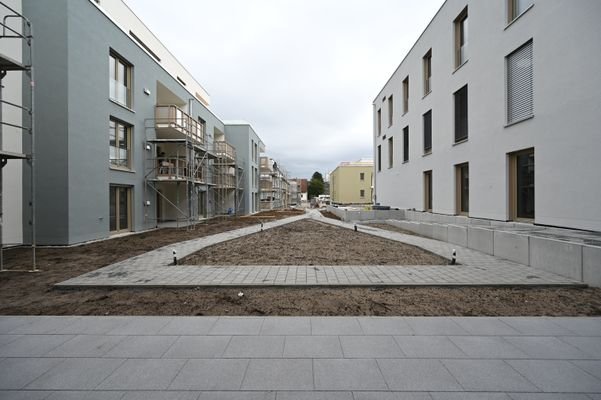 Terrasse+Garten im Hinterhof