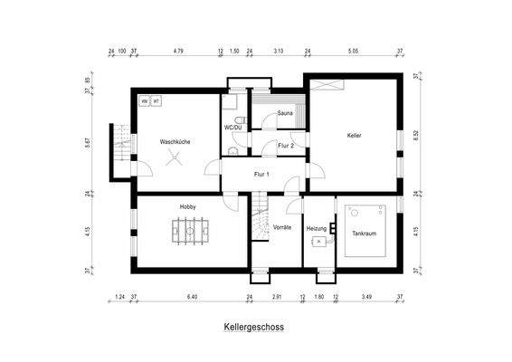 Grundriss Keller