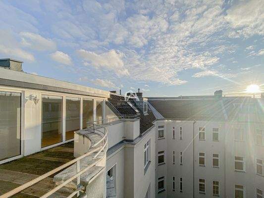 Blick auf die Wohnung vom Duschbad