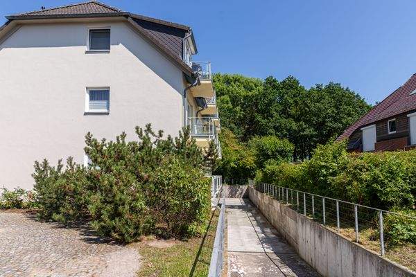 Die Zufahrt zu den Parkplätzen