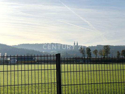 Blick auf Vierzehnheiligen