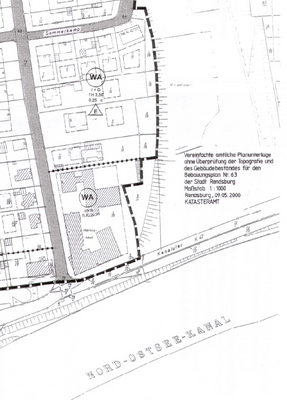 Auszug aus dem B-Plan Nr. 63