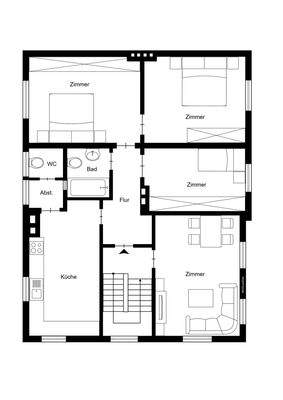 Erdgeschoss + Obergeschoss