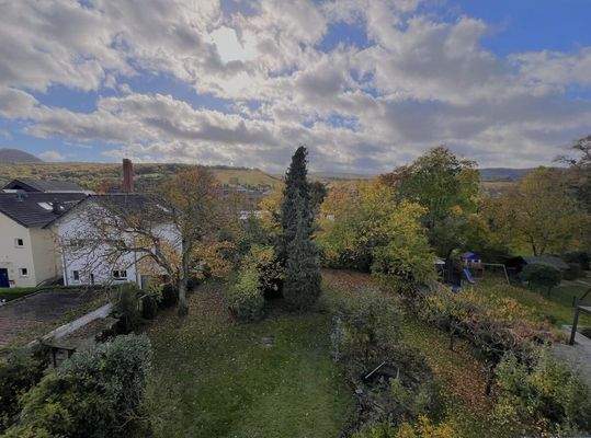 Gartenausblick Dachgeschoss