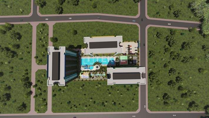 Newly-Built Flats Near the Beach in Çeşmeli Mersin