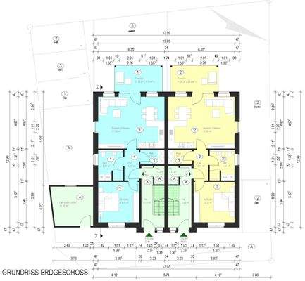 Grundriss Erdgeschoss_DHH 1 und DHH 2