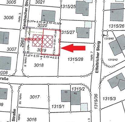 Auszug aus dem Lageplan