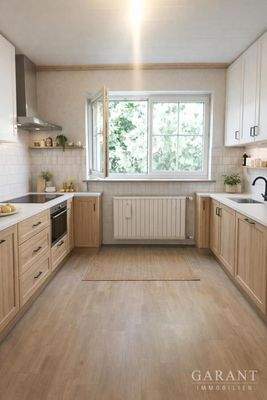 Helle und natürliche Küchenrenovierung