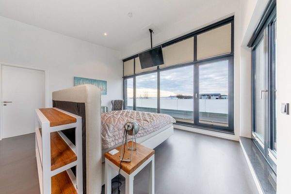 Schlafzimmer mit Ostseeblick