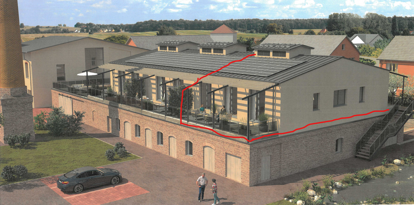 Hauansicht Visualisierung