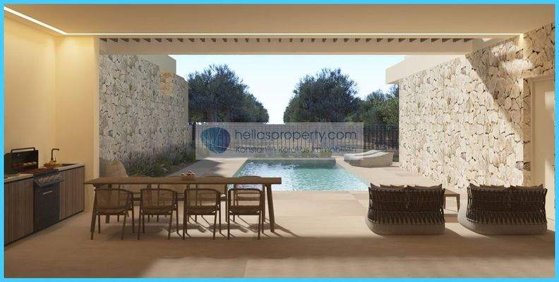 Außensitzbereich mit BBQ