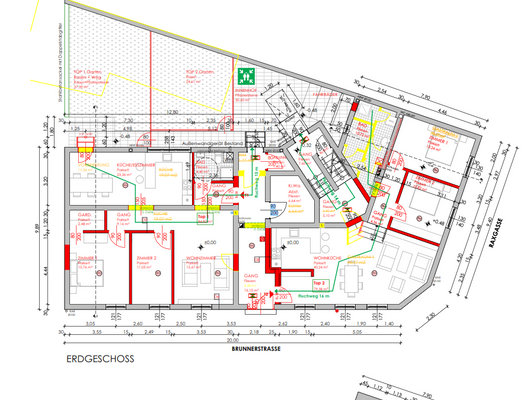 Grundriss Top 1(links) und Top 2 (rechts)
