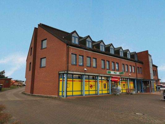 Ansicht Seite Bürogebäude