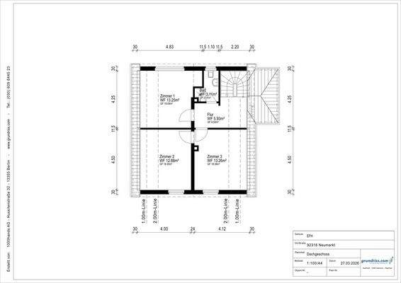 Grundriss Dachgeschoss