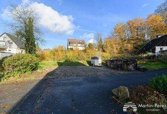 Blick aufs Baugrundstück