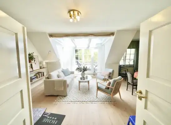 Visualisierungsbeispiel offenes Wohnzimmer DG