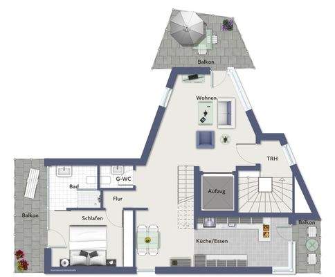 Wohnung 3 - Staffelgeschoss