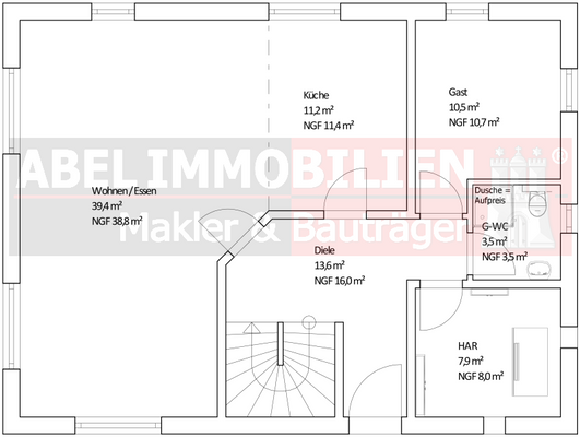 Grundrissvorschlag EG (änderbar)