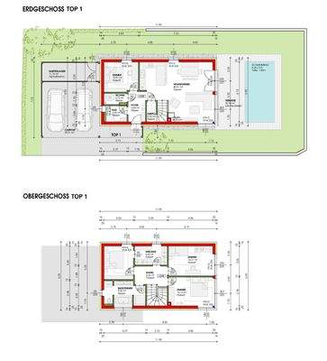 Plan Einzelhaus TOP 1