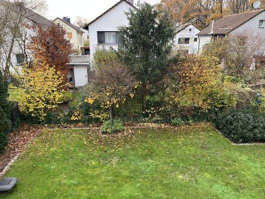 Gartenblick vom Balkon