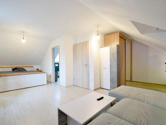 Dachstudio mit großem Zimmer & Tageslichtbad