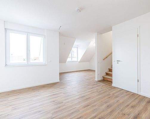 Blick in die offene Küche_1te Ebene