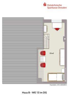 Grundriss WE B13 im DG